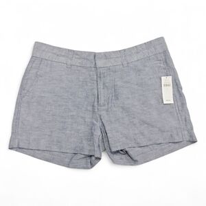 Khakis By GAP The City 3 Inch Short Chambray, 55% Linen 45% Cotton, Size 2